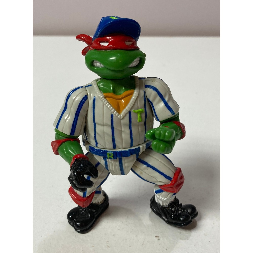1991 Teenage Mutant Ninja Turtles TMNT Grand Slammin Ralphael Playmates Baseball